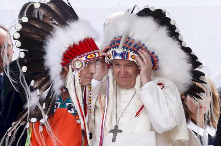 Papa Francisco pede desculpas por ações da Igreja contra a população indígena no Canadá