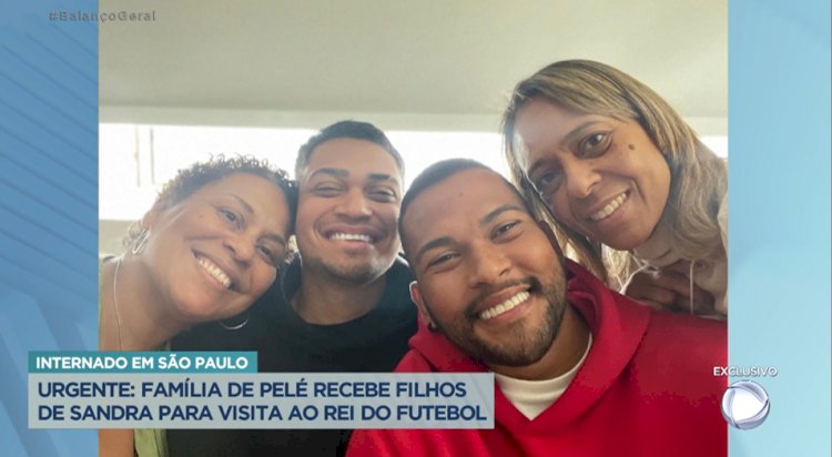 Kely e Flávia Nascimento registram foto no hospital ao lado de netos de Pelé, filhos de Sandra Regina