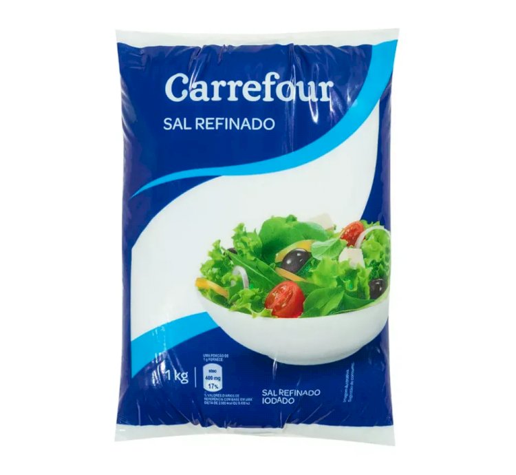 Anvisa proíbe venda de lote de sal da marca Carrefour
