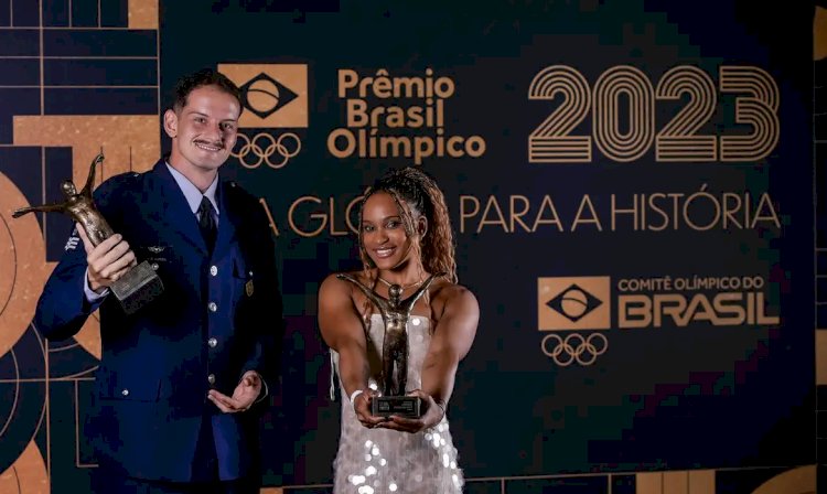 Esportes Prêmio Brasil Olímpico coroa Rebeca Andrade e Marcus D'Almeida