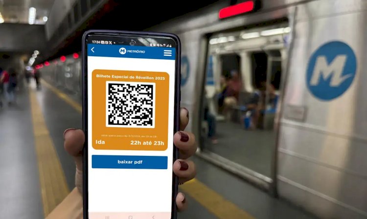 MetrôRio: bilhete para o Réveillon só pode ser comprado online