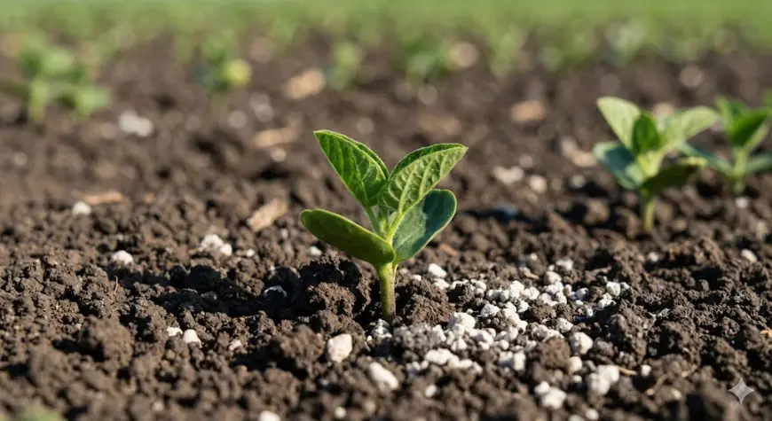 Mineradora Monte Karlo:  Solo equilibrado, planta mais forte — calcário potencializa a absorção de NPK e micronutrientes